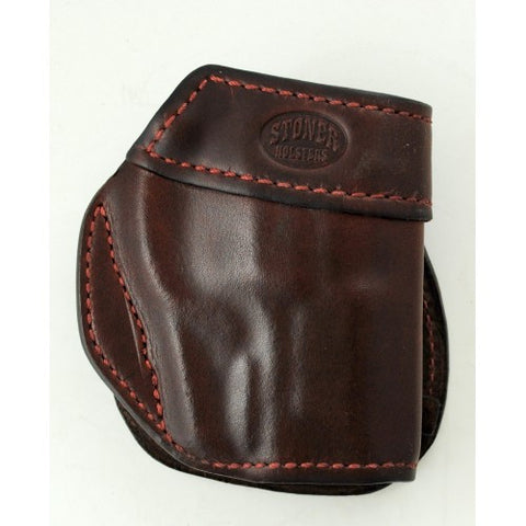 Leather Paddle Holster for Guns with Crimson Trace Laser Guard